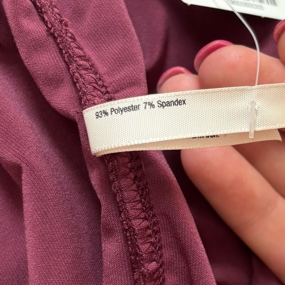 Soma Matte Jersey Midi Bra Dress In Cabernet Off The Shoulder Women’s Sz M NWT - Picture 8 of 8